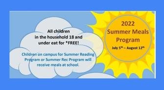 Summer Meals Program- 2022
