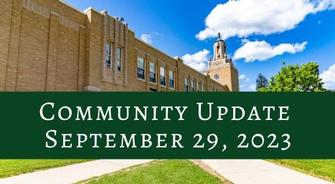 Community Update September 29, 2023
