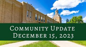 Community Update December 15, 2023